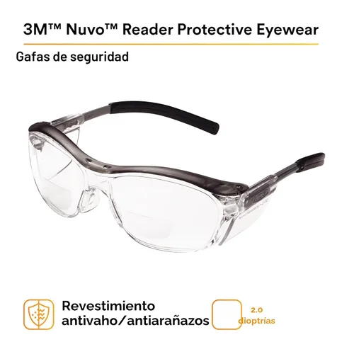 Miniatura 5 de Gafas de protección 3M Nuvo Reader, Transparente, 1