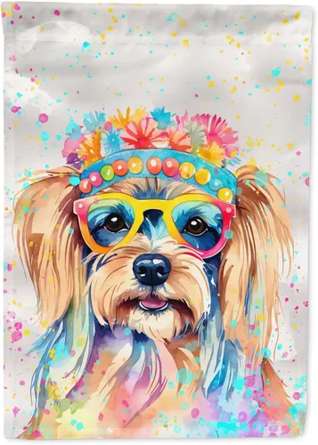 Miniatura 116 de Caroline's Treasures DAC2448GF - Bandera de jardín con diseño de perro afgano hippie Dawg, bandera decorativa para patio exterior, patio, obras