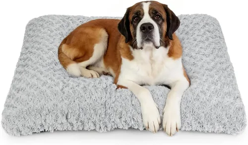 Miniatura 13 de Alfombrilla para jaula de perro, colchón de jaula de perro de felpa, colchón para jaula de perro suave, almohadilla antideslizante para jaula