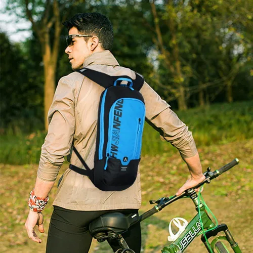 Miniatura 2 de WINDCHASER Mochila de ciclismo, mochila de bicicleta de 10 L, bolsa impermeable y transpirable para viajes al aire libre, senderismo, escalada, Azul
