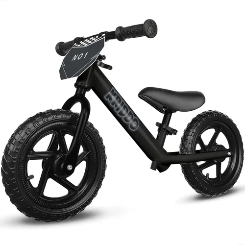 Miniatura 12 de KRIDDO Bicicleta de equilibrio para niños de 2 años, de 18 meses a 5 años, bicicleta de empuje de 12 pulgadas con placa personalizada
