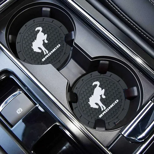 Miniatura 4 de Portavasos de automóvil para Ford Bronco, portavasos de silicona, accesorios para el interior del automóvil, 2.76 pulgadas, 2 piezas Car