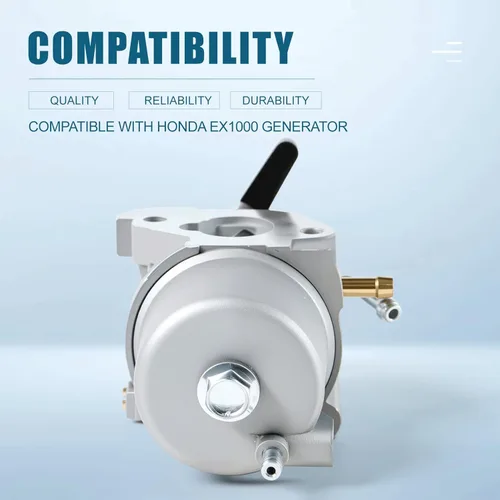 Miniatura 3 de Carburador compatible con Honda EX1000 Generador 16100-ZC0-015 16100-ZC0-005 Reemplazar para Huayi Carb con junta