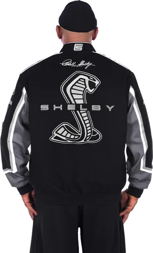 Miniatura 4 de JH DESIGN GROUP Shelby Logo Embroidered Sarga Jacket - Chaqueta de invierno de algodón para hombre