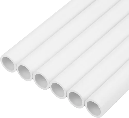 Miniatura 23 de 6 tubos de PVC de 1 pulgada de largo Sch40 de 17 pulgadas de largo, tubos industriales de PVC para bricolaje, invernadero, jardín, granja, taller