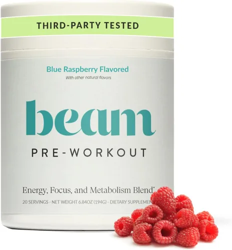 Miniatura 8 de Beam Polvo de Pre-Entrenamiento para Energía, Concentración y Resistencia – Cafeína Natural de PurCaf, Cognizin, Electrolitos, L-Citrulina
