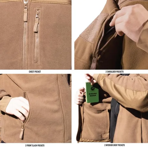 Miniatura 3 de Rothco Spec Ops - Chaqueta de forro polar táctica, ideal para usar en capas