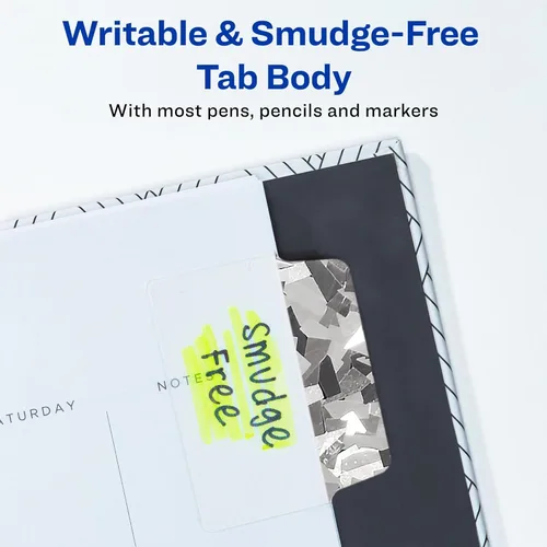 Miniatura 5 de Avery, Multi-Use Ultra Tabs - 2 x 1.5 pulgadas, diseños iridiscentes holográficos, 18 pestañas de páginas reposicionables (74145)