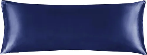 Miniatura 140 de Bedelite Funda de almohada de satén para el cuerpo, súper suave y refrescante, para el cabello y la piel, transpirable, sedosa y larga, 20 x 54 Rosa