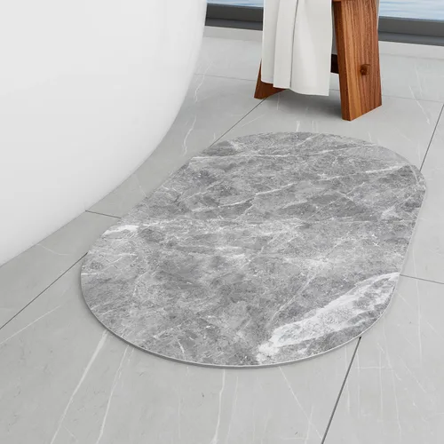 Miniatura 8 de Hargiis Alfombra de baño suave y absorbente, para ducha y suelo, antideslizante, lavable a máquina, para frente de bañera y ducha