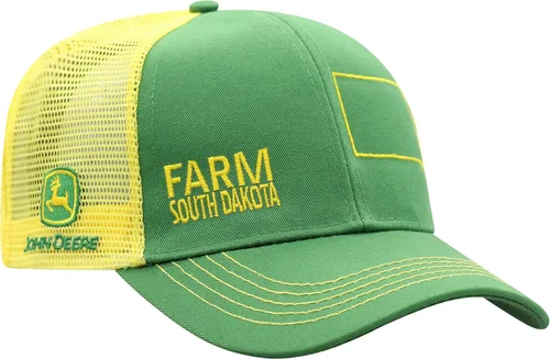 Miniatura 152 de John Deere Gorra de béisbol con logotipo y malla trasera con contraste, para hombre