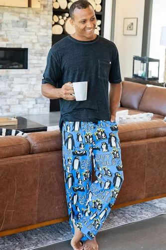 Miniatura 4 de Lazy One Pantalones de pijama para hombre, pantalones separados para hombre, pantalones de descanso