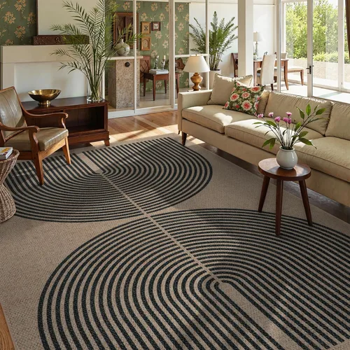 Miniatura 41 de Alfombra Moderna de Yute Fácil de Limpiar Arcoíris Lahome, 2x6 Alfombra de Pasillo Lavable para Cocina, Alfombras de Pasillo para Pasillos, Alfombra