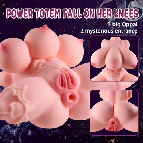 Miniatura 5 de Muñecas sexuales masculinas de 9.9 libras, masturbador masculino, coño de bolsillo con cuerpo de fantasía, muñeca de torso de amor, 3 tetas y 2