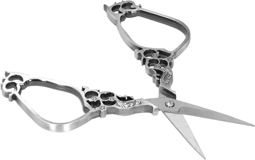 Miniatura 4 de DIY Sewing Scissors Embroidery Vintage Classical Needle Art Work Craft CollectionBronze (Silver)