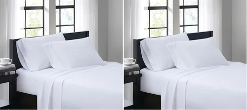 Miniatura 26 de TRULY SOFT Everyday - Juego de sábanas de poliéster turquesa de 4 piezas, tamaño matrimonial, color sólido, ropa de cama para adultos, certificado