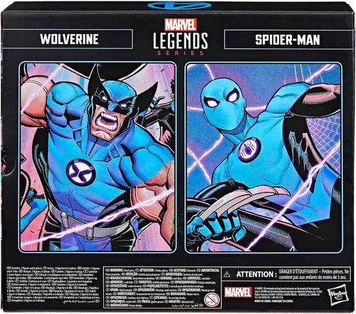 Miniatura 8 de Marvel Legends Series Wolverine and Spider-Man, Fantastic Four Comics - Figura de acción coleccionable de 6 pulgadas, paquete de 2