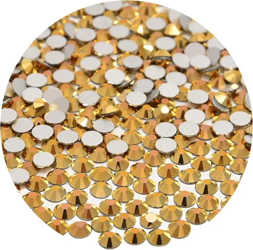 Miniatura 106 de NCB 288 diamantes de imitación de cristal redondos para arte de uñas, con parte trasera plana, para hacer accesorios de bricolaje, zapatos, ropa