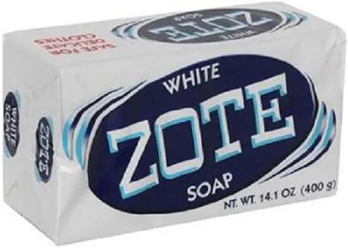 Producto de Zote, Jabón en Barra Blanco - Ropa, Cantidad 1 - Detergente para lavandería / Obtenga Variedades y Sabores