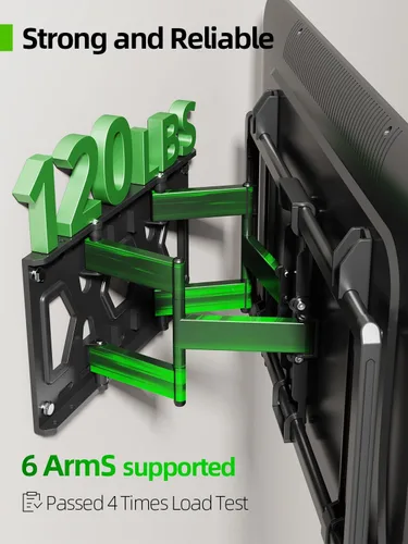 Miniatura 8 de USX MOUNT - Soporte de pared ultradelgado para TV para la mayoría de televisores de 37 a 90 pulgadas, soporte de pared para TV de movimiento