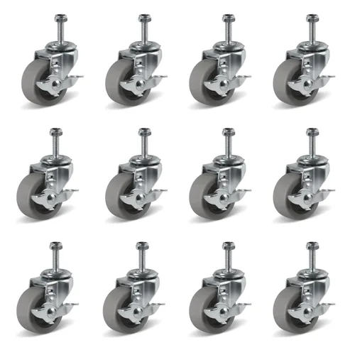 Miniatura 22 de Ruedas de Carretilla Ninoso, Juego de 4 Ruedas Industriales de Alta Resistencia de 4" con Capacidad de Carga de 1200 Libras, Ruedas para Carro
