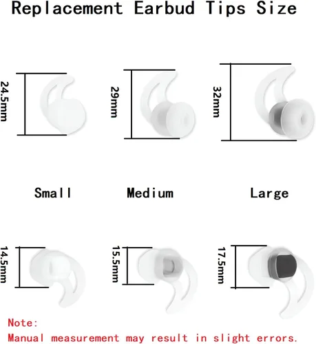Miniatura 2 de Puntas para auriculares pequeños, 3 pares, puntas de silicona suaves y cómodas, puntas de aislamiento de ruido, puntas de repuesto de auriculares