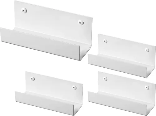 Miniatura 7 de Blulu 4 piezas de escalera de pared para carretilla de acero para garaje, gancho de almacenamiento para carretilla, organizador de almacenamiento