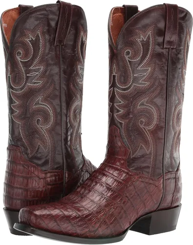 Miniatura 7 de Dan Post Botas de vestir Bayou con punta cuadrada para hombre, de media pantorrilla, color marrón, Latón