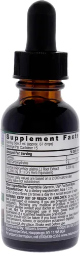 Miniatura 4 de Nature's Answer Extracto orgánico de raíz de regaliz bajo en alcohol de 2000 mg de 1 onza Apoyo a la digestión Refuerzo inmunológico natural