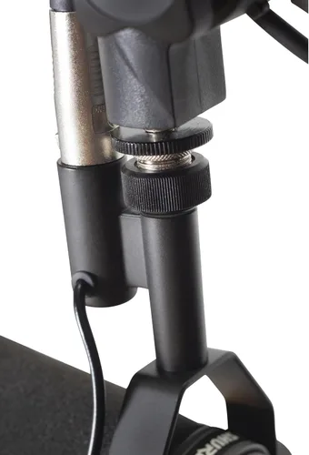 Miniatura 10 de Gator Frameworks - Soporte para micrófono de transmisión montado en escritorio Deluxe para podcasts y grabación; cable XLR integrado, (GFWBCBM3000)