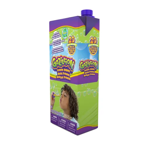 Miniatura 3 de Gazillion Bubbles Solución de Burbujas Premium Original 1L - Burbujas gigantes, vibrantes y seguras con embalaje ecológico, diversión para fiestas