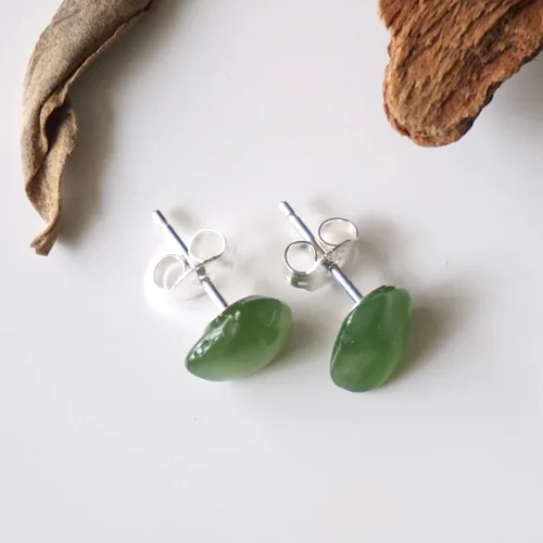 Miniatura 49 de Pendientes de tuerca de cristal de piedra natal aleternativa para mujer y hombre