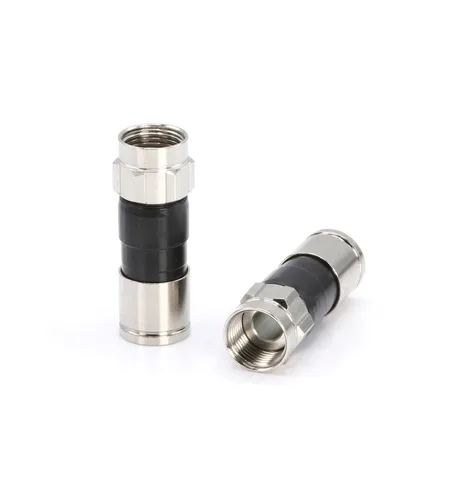 THE CIMPLE CO - Conectores de compresión RG6 - Conectores de cable coaxial tipo F - Extremos de cable coaxial para interiores y exteriores con junta