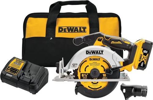 Miniatura 12 de DEWALT Sierra circular inalámbrica sin escobillas de 20 V MAX* 6-1/2 pulgadas, solo herramienta (DCS565B)