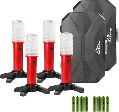 Miniatura 8 de Kit de bengalas de emergencia para carretera Twinkle Star con luz LED de seguridad, luz de advertencia de carretera, faro de alerta de carretera