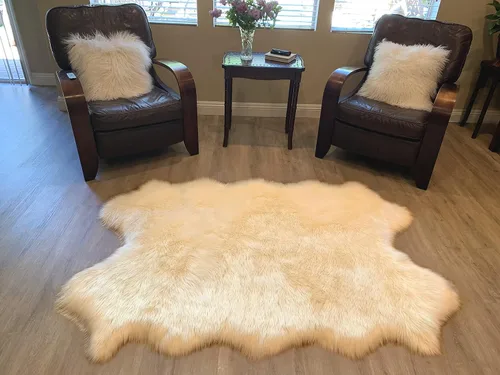 Miniatura 70 de LAMBZY Alfombra de pelo de oveja sintética, hipoalergénica, súper suave, sedosa para sala de estar, habitación de los niños, sofá