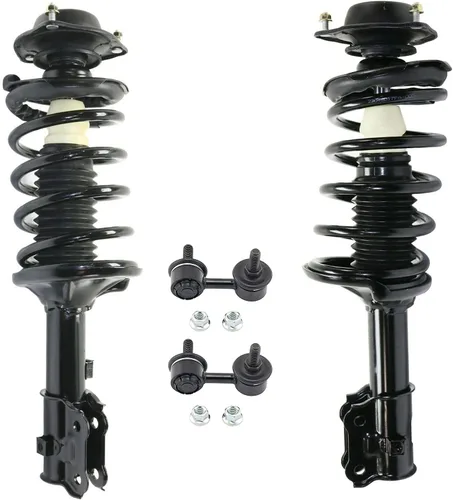 Miniatura 49 de Detroit Axle - Kit de puntales delanteros para Jeep Grand Cherokee 2005-2010 2006-2010 Commander 2007 2008 2009, 2 montajes rápidos de 2 barras