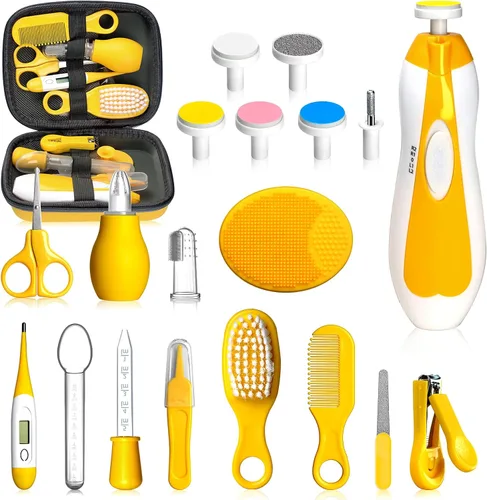 Miniatura 15 de Kit de cuidado de la salud y aseo del bebé, juego portátil de cuidado de seguridad para bebés, kit esencial para bebé para recién nacido