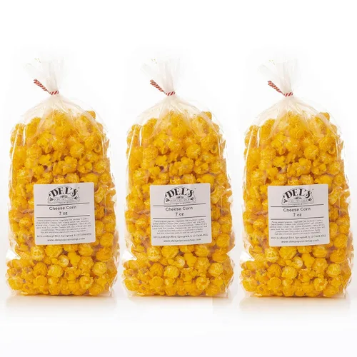 Miniatura 14 de Del's - Paquete variado de palomitas de maíz (paquete de tres) - Set de regalo de palomitas gourmet (queso/tetera/caramelo)