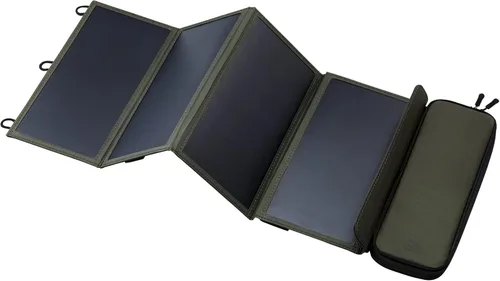 Miniatura 4 de NESTOUT Portable Solar Panel, USB-C and USB-A Ports, 14W Solar Charger for Camping, Water Repellent Ripstop Nylon, Foldable Compact Design, Digital