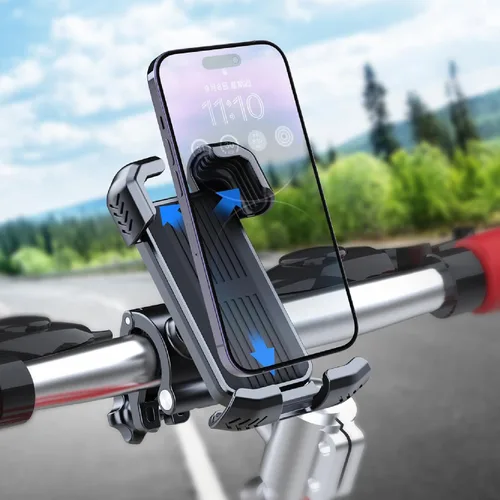 Miniatura 7 de Soporte de teléfono para motocicleta, manillar de teléfono para iPhone, Samsung, Android, 4-7 pulgadas, abrazadera para teléfono celular, kit