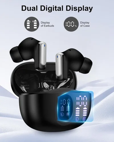 Miniatura 7 de Auriculares inalámbricos Android para Samsung Galaxy S26 S25 Ultra S24 S23 S22 Plus A17 A35 A16 A15 A54 Z Fold7 Flip7, HiFi estéreo Bluetooth