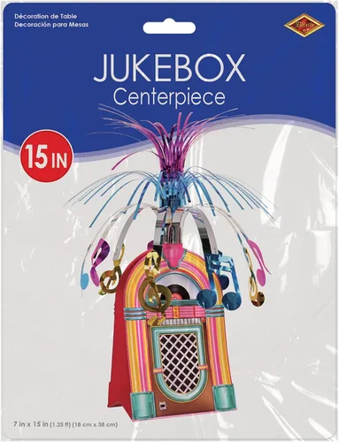 Miniatura 3 de Jukebox - Accesorio para centro de mesa de fiesta (1 unidad) (1/paquete)