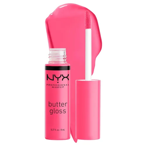 Miniatura 42 de NYX MAQUILLAJE PROFESIONAL Brillo de mantequilla, brillo de labios no pegajoso - crema brulée (natural)