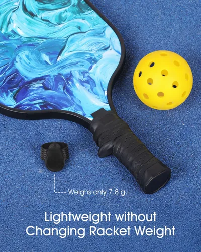 Miniatura 4 de JISHAHS Inserto de agarre para mango de paleta de pickleball, reposapiés ergonómico para un mejor control y agarre consistente, se adapta a