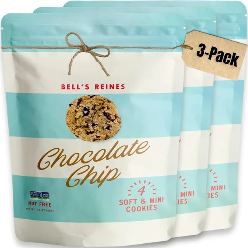 Miniatura 9 de Bell's Reines Galletas de mantequilla, lote pequeño gourmet suave, aperitivos saludables, paquetes de 4 galletas frescas de panadería, paquete de 3