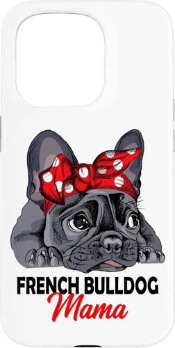 Miniatura 14 de iPhone 13 Pro Max Frenchie Mama Lindo Bulldog Francés Perro Mamá Divertido Estuche de Regalo para Mujer