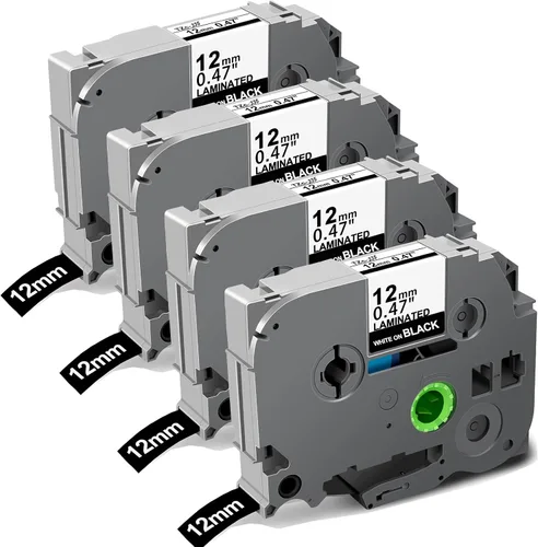 Miniatura 14 de Compatible con cinta azul P Touch TZe-531 TZe531 laminada 0.47 de 0.47 pulgadas, cinta azul de repuesto para Brother PT-D200 PT-D450, 1/2 pulgada x