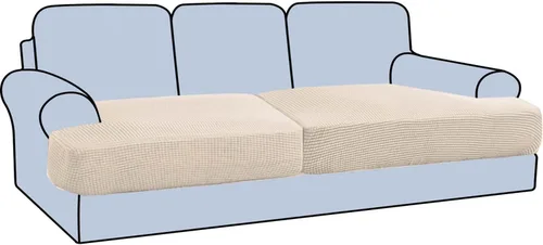 Miniatura 29 de H.VERSAILTEX Funda Elástica para Sillón Sofá con Cojín en Forma de T, Fundas de Cojín en T para Sala de Estar, Funda para Sillón Sofá, Funda