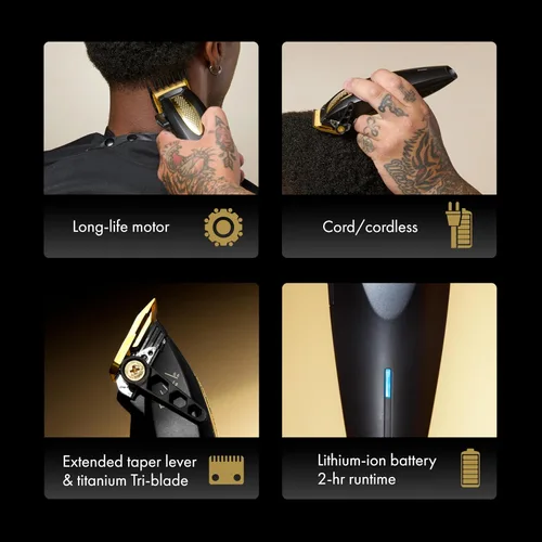 Miniatura 5 de BaBylissPRO LithiumFX Cord/Cordless Lithium Ergonomic Hair Clippers for Men
